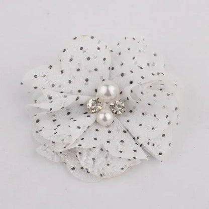 Mini fleurs artificielles en tissu mousseline de soie, 8 pièces, 2 pouces, 35 couleurs, pour Invitation de mariage, décoration de robe