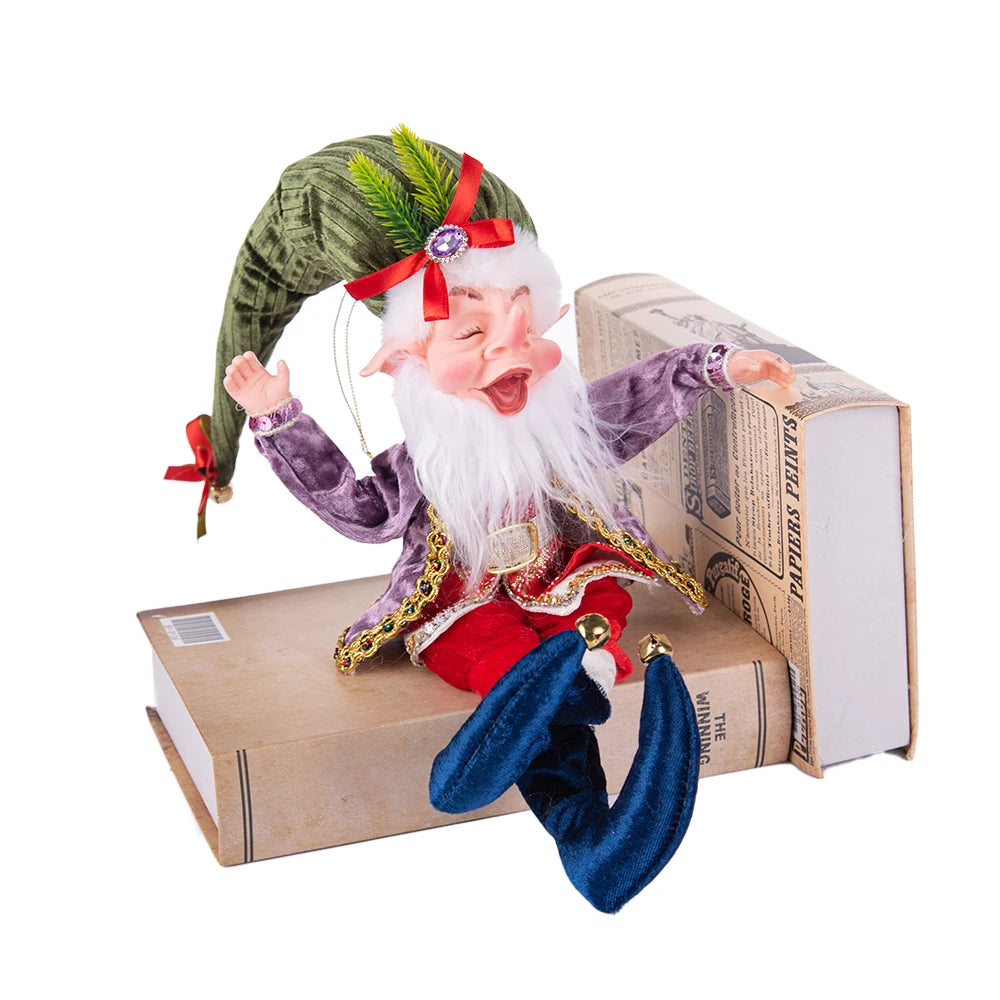 Elfes de noël personnalisés avec couronne, décoration suspendue, pendentifs muraux pour fête à domicile, ornements, elfe en peluche, nouvelle collection 2025