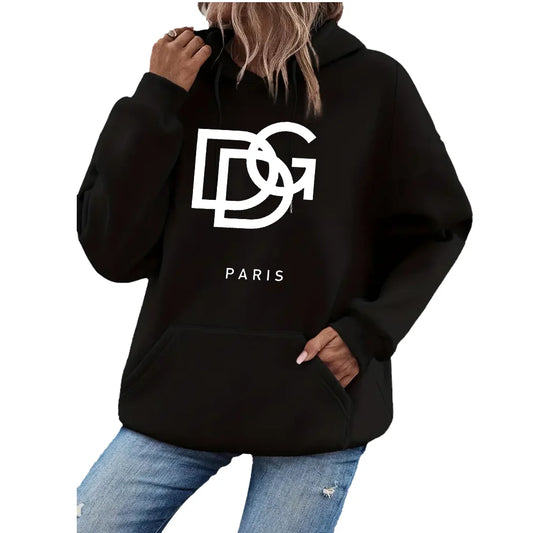 Sweat à capuche imprimé pour femmes, vêtements décontractés, mode, manches longues, pull à capuche, personnalité