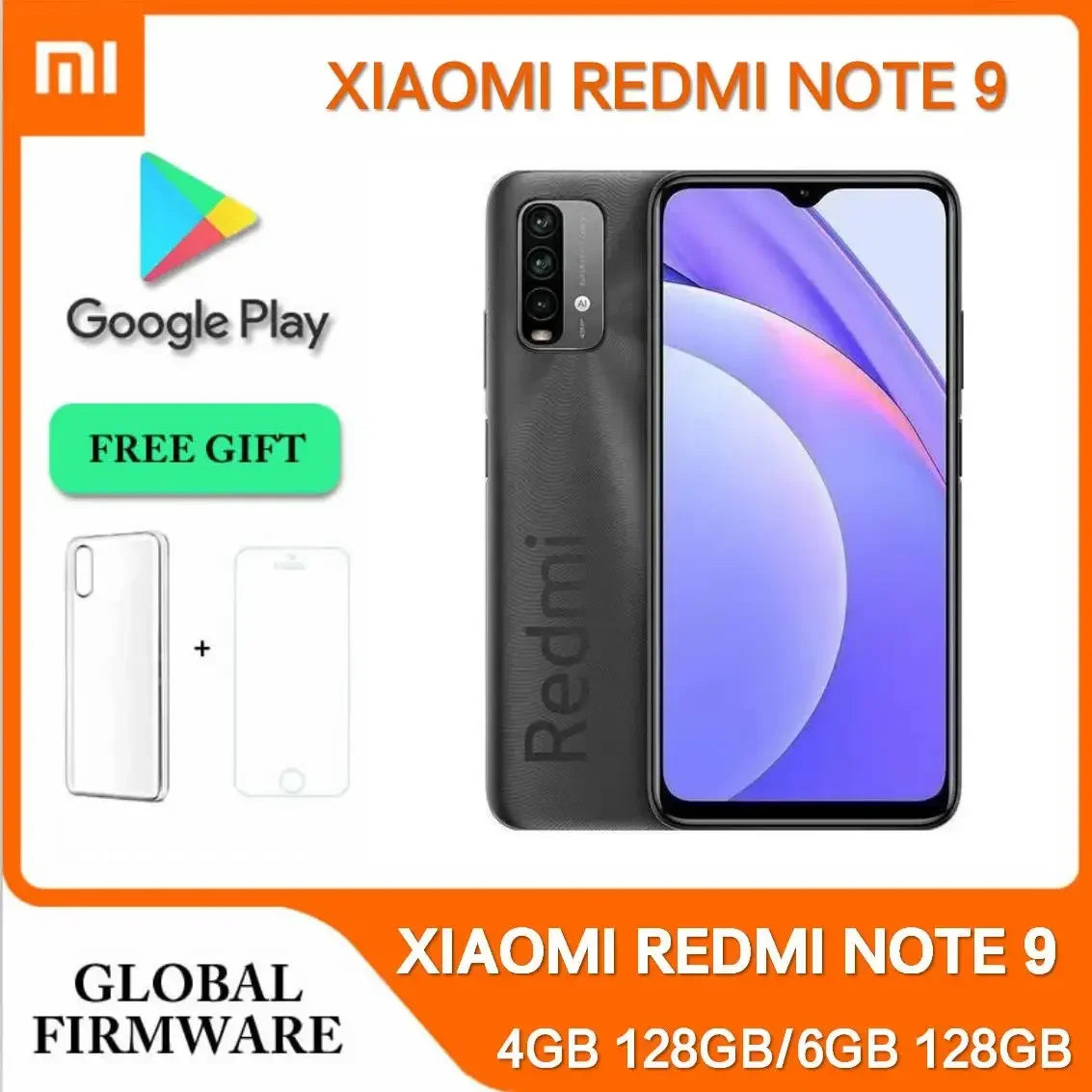 Xiaomi-Smartphone Redmi Note 9/9T, 6 Go, 128 Go, ROM globale, batterie 6000mAh, Snapdragon 662 Octa Core, appareil photo 48MP, débloqué, 4G, original