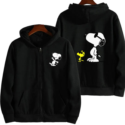 SnoAmendments-Sweat-shirt à Capuche Blanc avec Fermeture Éclair pour Homme et Femme, Vêtement de Couple, Collection Printemps-Automne 2024