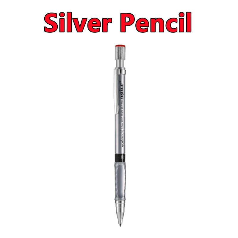 Nouveau 2.0mm ensemble de crayons mécaniques 2B