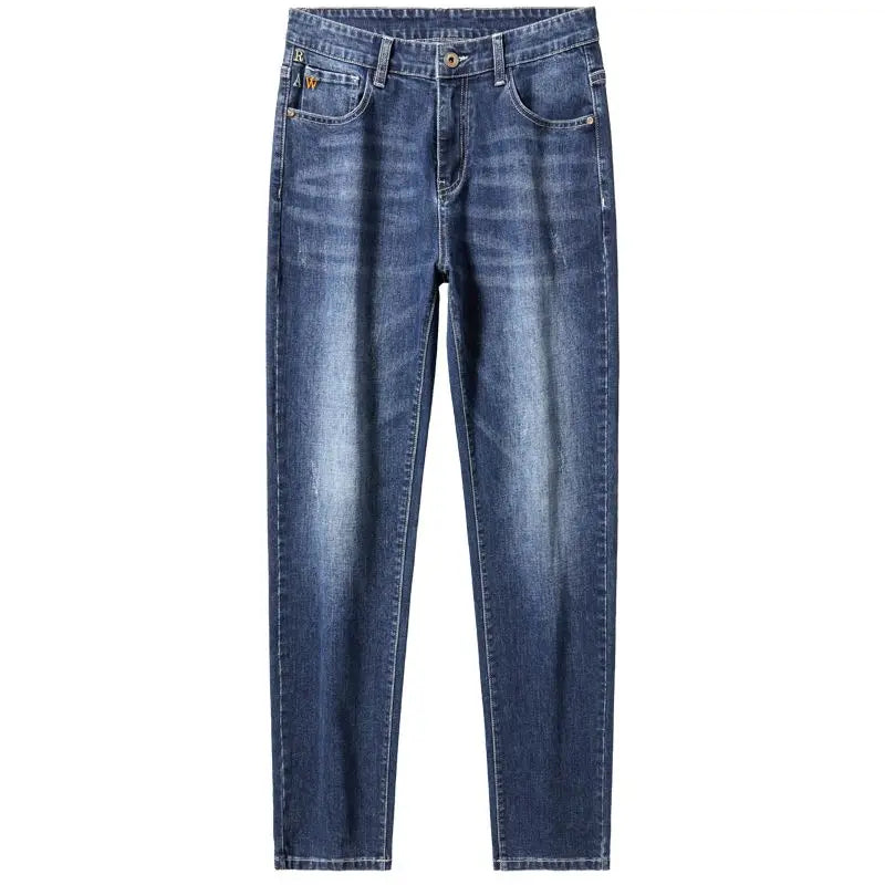 Jean décontracté intelligent pour hommes, pantalon de sport extensible, coréen, solide, pleine longueur, droit, pour le travail au bureau, automne et hiver