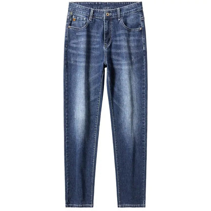 Jean décontracté intelligent pour hommes, pantalon de sport extensible, coréen, solide, pleine longueur, droit, pour le travail au bureau, automne et hiver