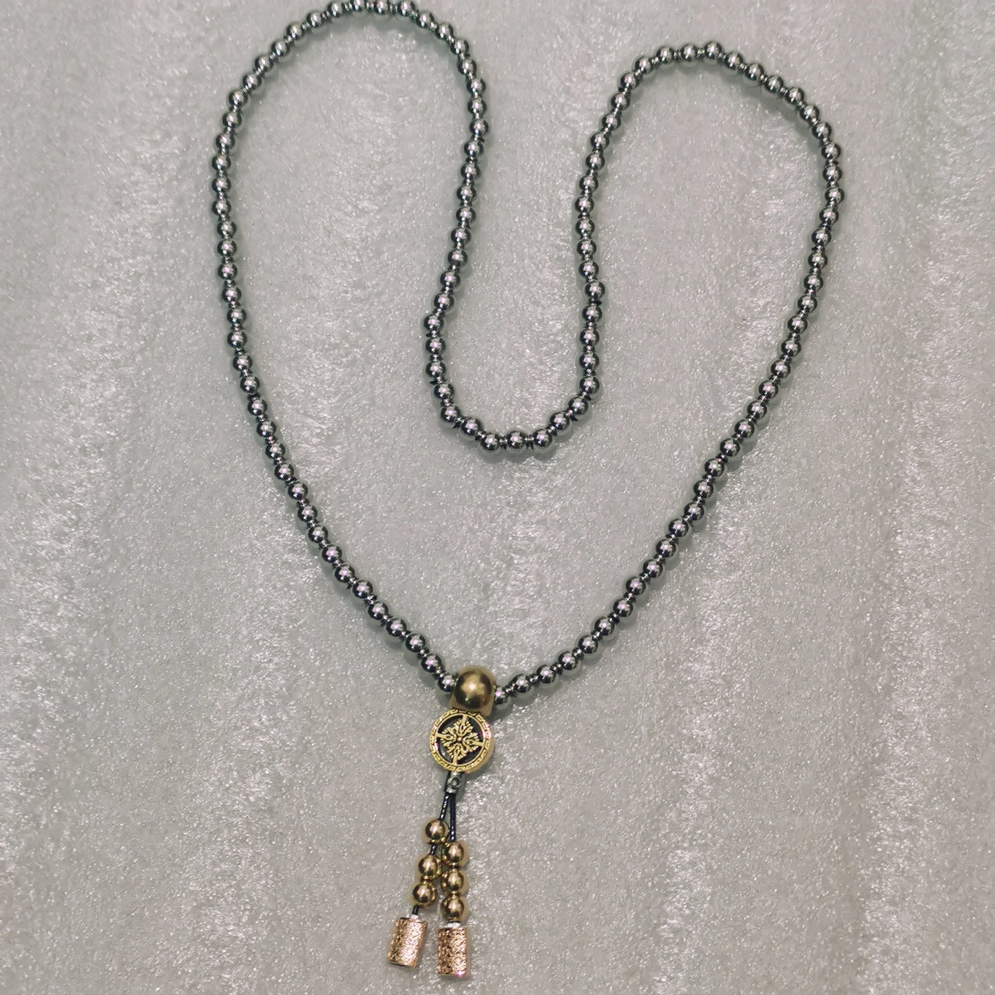 Bracelet et collier en acier au titane, perles de prière JOPrayer, auto-défense, taille, foi bouddha, pendentif croix, gadgets pour hommes, bijoux cadeaux
