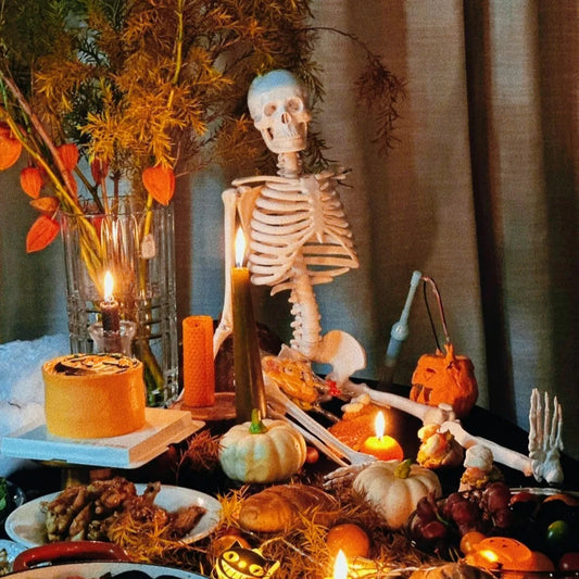 Halloween lumineux suspendu squelette décoration fête cour jardin décoration lueur faux crâne effrayant maison effrayant pendentif accessoires