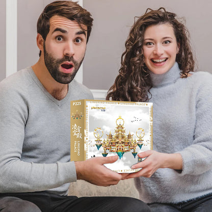 Piececool – Kits de construction de maquettes, puzzle 3D du palais Lingxiao, Kits de bricolage en métal pour adultes, jouet cadeau, décoration de la maison