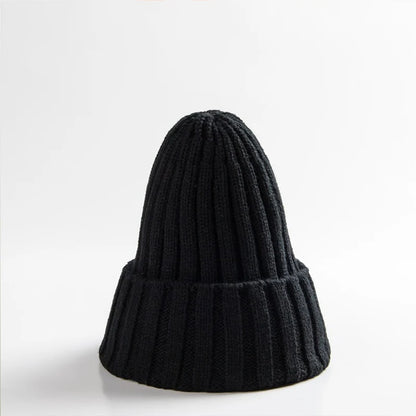 Chapeau de bébé brodé d'ours de dessin animé coréen, doux et chaud pour enfants garçons et filles, Bonnet d'hiver tricoté pour enfants