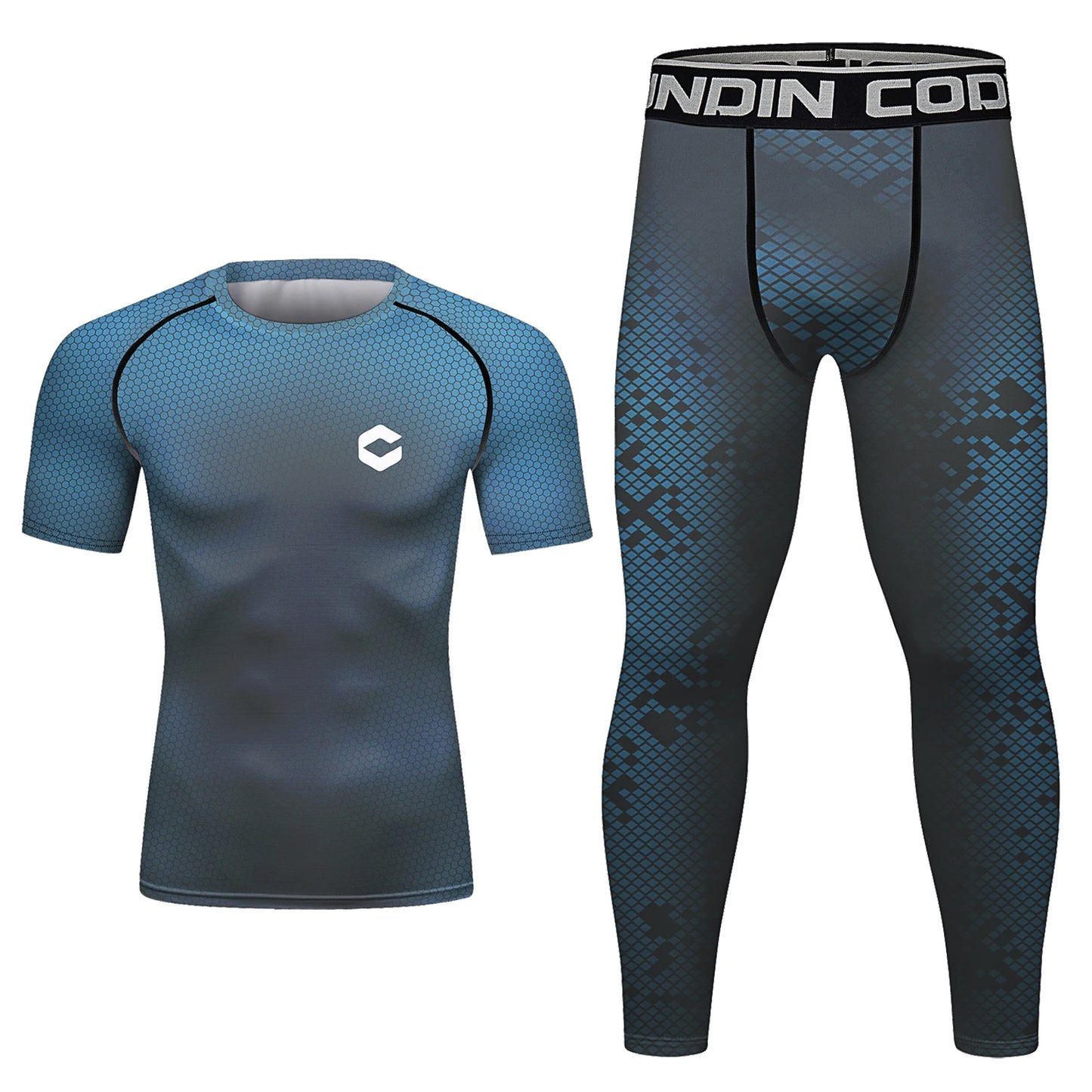 Ensemble d'entraînement de kickboxing pour hommes, survêtement bleu, maillot de bain anti-uv, short Rashguard + MMA, Jujitsu BJJ, pas de kits Gi, prix de gros