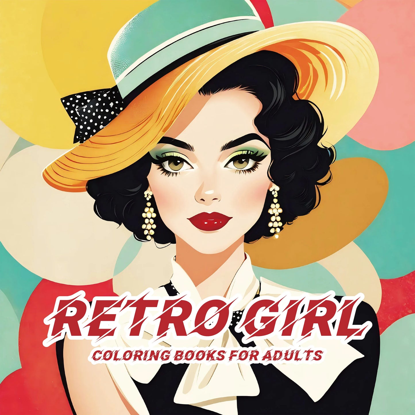 Livre de coloriage rétro pour filles, pour adultes et adolescents, 24 pages, anti-Stress, tue le temps, peinture Graffiti, dessin, cadeaux d'halloween