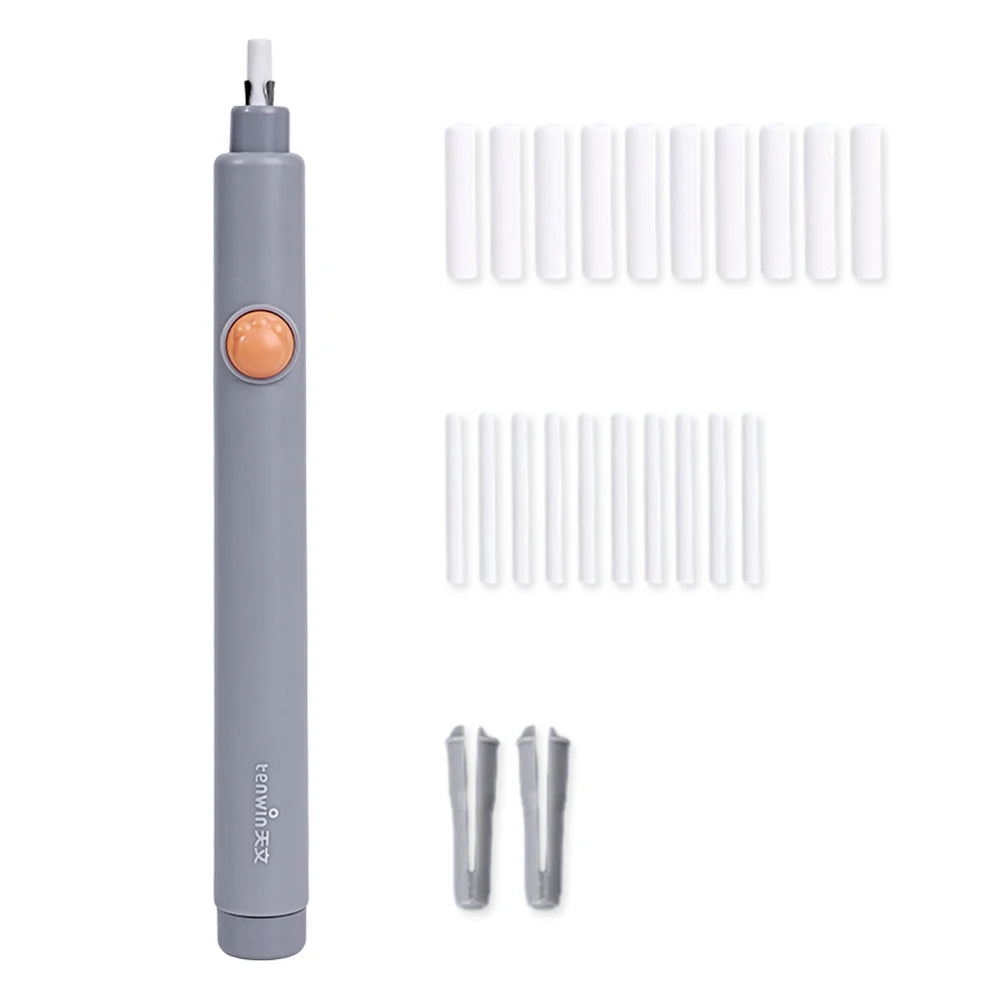 Gommes à crayon électriques rechargeables, avec 20 recharges de gomme,