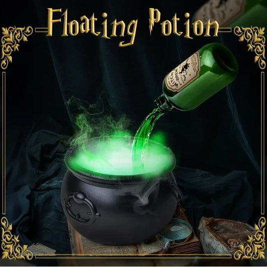 Chaudron de sorcière d'halloween, brumisateur magique, décor de squelette pour fête effrayante Hocus Pocus, accessoires effrayants, décor de fête d'halloween à la maison