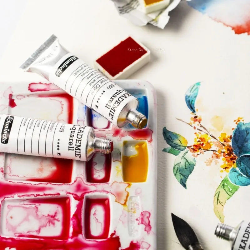 Schmincke-Jus de peinture d'interconnexion, pigment allemand, document de précipitation, département d'art universitaire, jus de peinture, peintures, 15ml, 6 couleurs