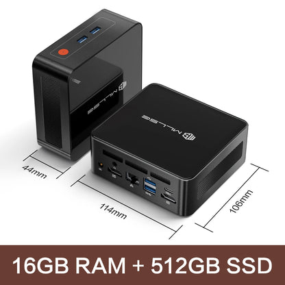 MLLSE G1 Pro Mini PC AMD Ryzen7 5700U DDR4 16GB RAM 512GB SSD WiFi6 BT5.2 Windows 11 Pro Mini ordinateur de bureau travail de jeu