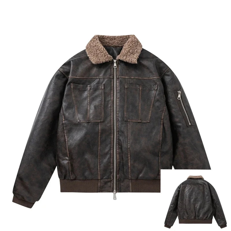 Veste d'extérieur en fausse fourrure pour femme, vestes de moto en cuir pour femme, manteau d'extérieur pour femme, offres Chester, nouveau, hiver, 2024