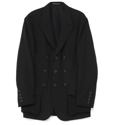Combinaison noire décontractée à structure décorative avec fermeture éclair diagonale, design Original, nouvelle veste tendance de taille personnalisée 2025