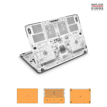 autocollant de peau coloré pour Macbook Pro