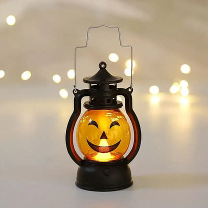 Lanterne LED en Forme de Citrouille et Fantôme, Luminaire Décoratif d'Nik, Accessoires d'Horreur, Idéal pour un Bar ou une ixd'Halloween