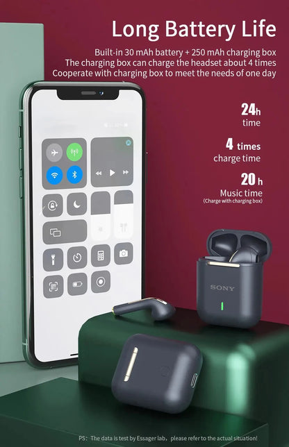 SONY J18 sans fil Bluetooth écouteurs HiFI dans l'oreille