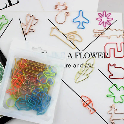 30 pièces Kawaii papier Clips signet papeterie Scrapbook Gadget fournitures scolaires bureau mignon bureau Orgainzer accessoires