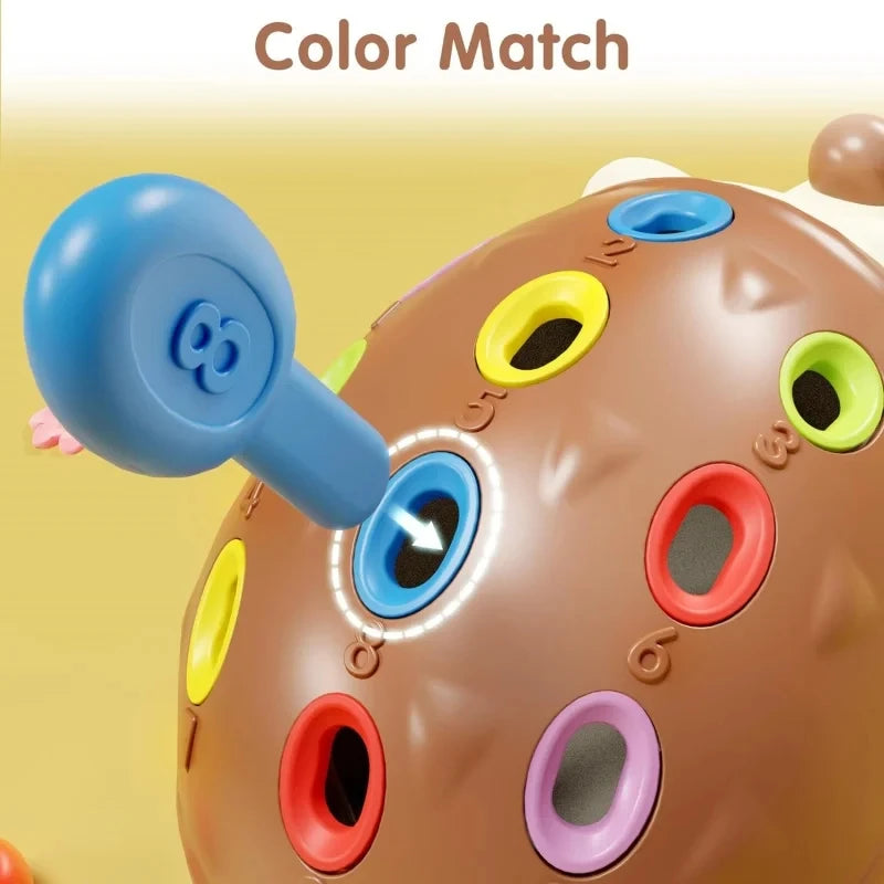 Jouets sensoriels hérisson pour tout-petits, jouets à motricité Fine Montessori, jouets éducatifs de voyage sensoriels pour bébés âgés de 1 2 3 4 ans