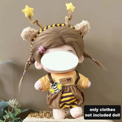 Ensemble de vêtements de poupée en coton, joli et mignon, pour poupée idole de 20cm, accessoires de déguisement, vêtements de bricolage, cadeaux pour Fans d'enfants