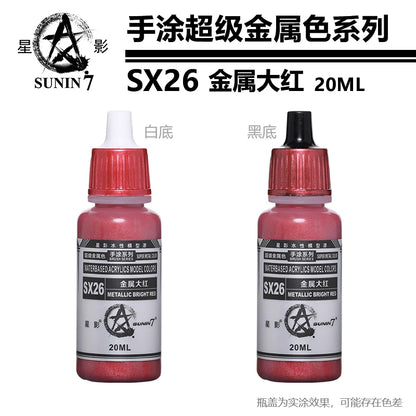 Pigment de peinture de document métallique, affaires militaires, jouets en argile faits à la main, modèle de revêtement à la main, coloration stylo SX01-SX024 revêtement Staline