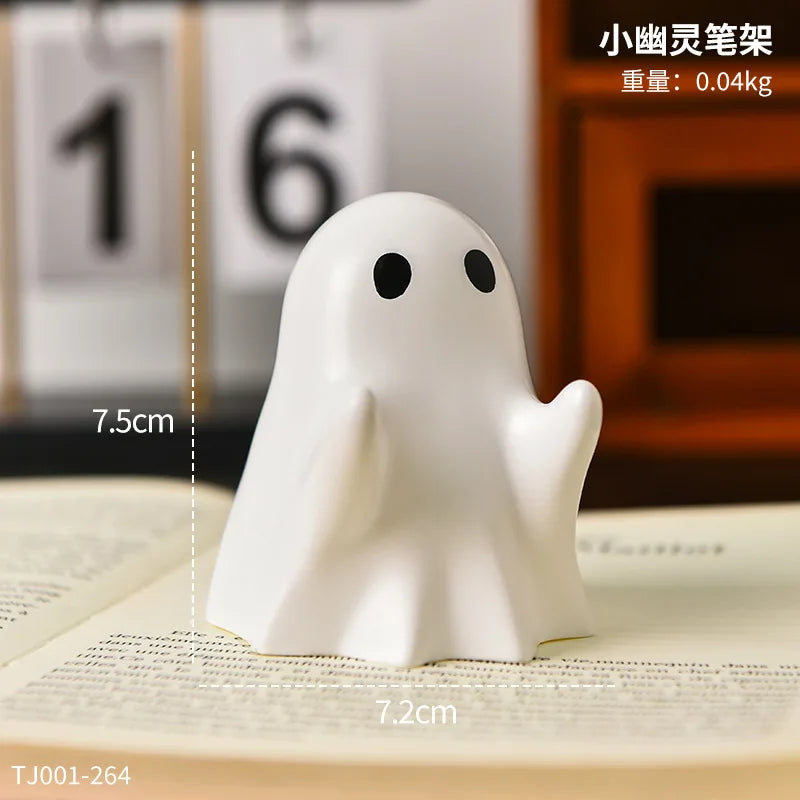 Ornement fantôme porte-stylo mignon d'halloween,