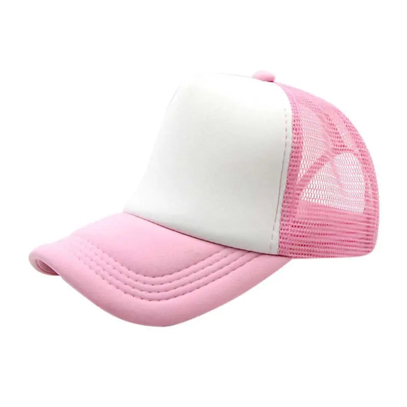 Casquettes décontractées pour enfants garçons et filles casquette de baseball enfants casquettes de soleil respirant demi-maille toutes saisons unisexe réglable chapeau de camionneur