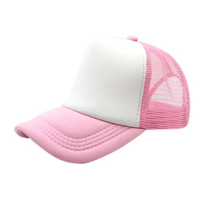 Casquettes décontractées pour enfants garçons et filles casquette de baseball enfants casquettes de soleil respirant demi-maille toutes saisons unisexe réglable chapeau de camionneur