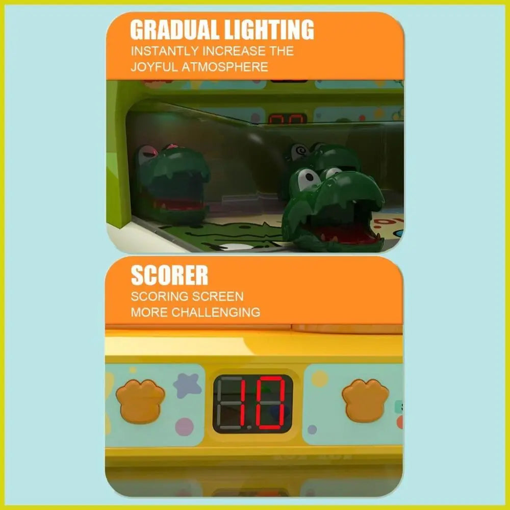 Jeux de Table Crocodile électriques, Machine de tir Pinball, Puzzle éducatif pour enfants, jouets pour garçons et filles, cadeaux pour la journée des enfants