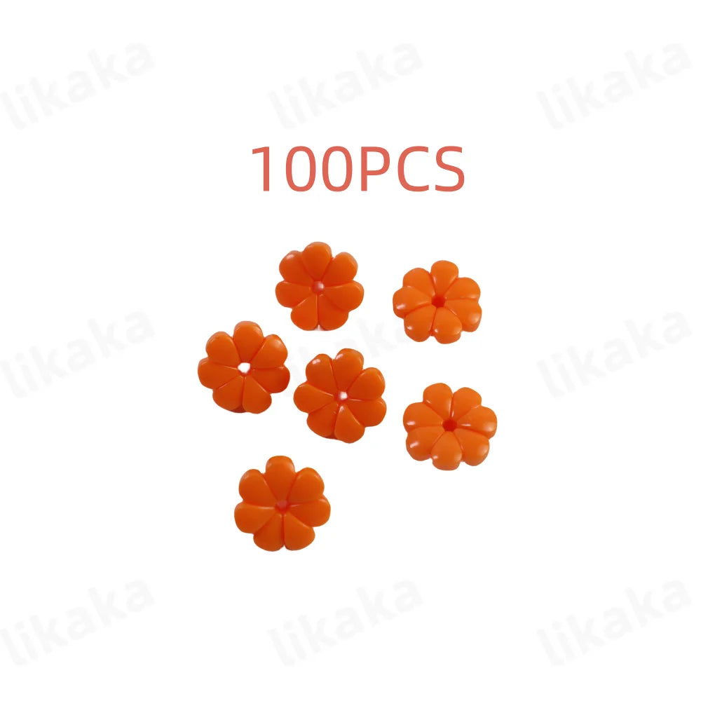 100 pièces MOC blocs de construction de fleurs colorées bricolage belles jardins briques jouets ville arbre maison scène plantes accessoires pour les filles