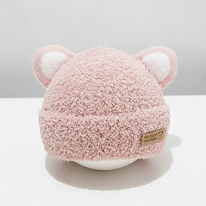 Bonnets de protection des oreilles pour bébés garçons et filles, chapeaux pour tout-petits, bonnet chaud pour bébé, chapeaux en laine douce pour enfants, mignons, hiver