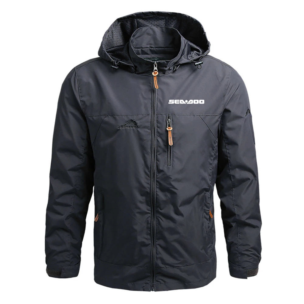 Sea Doo Seadoo-Veste de dehors Imperméable pour Homme, Coupe-Vent, Respirant, à Capuche, Décontracté, Harajuku, Militaire, Nouvelle Collection