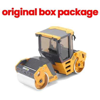 Huina-Modèle de camion à roulettes en alliage pour enfants, modèle à double roue, voitures d'ingénierie, camions Doecast, jouets de collection pour garçons, cadeau, 1/50