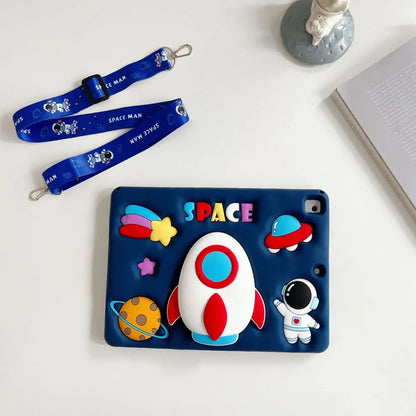 Étui pour enfants avec support de fusée télescopique