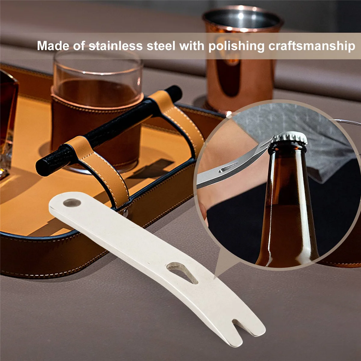 Mini barre à levier en acier inoxydable, petit levier multifonction, mini pied-de-biche EDC, ouvre-porte de survie, ensemble d'outils, 8 pièces