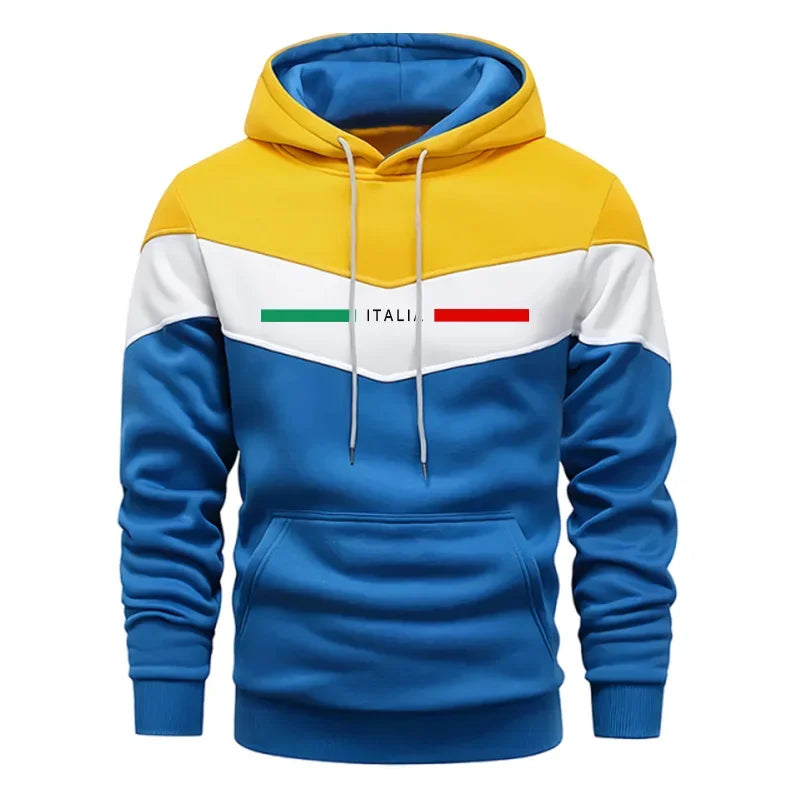 Automne hiver hommes sport survêtement ensemble sweat à capuche décontracté mode urbaine survêtement à capuche pantalons de survêtement italie imprimé tenues