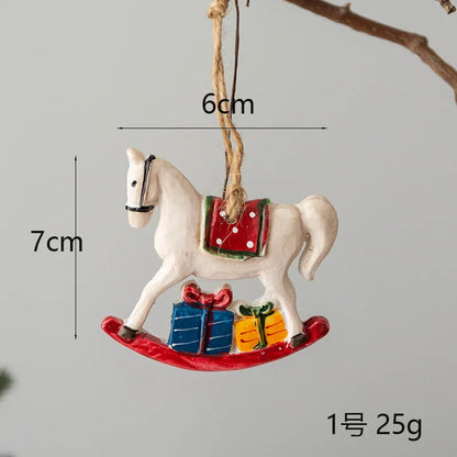 Décorations d'arbre de noël en résine