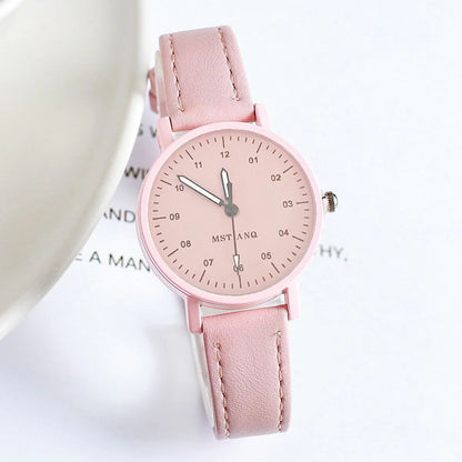 Women Luxury Quartz Watch PU Leather Strap Watches Waterproof Round Retro Bracelet Watch Ladies Girls Wristwatch
