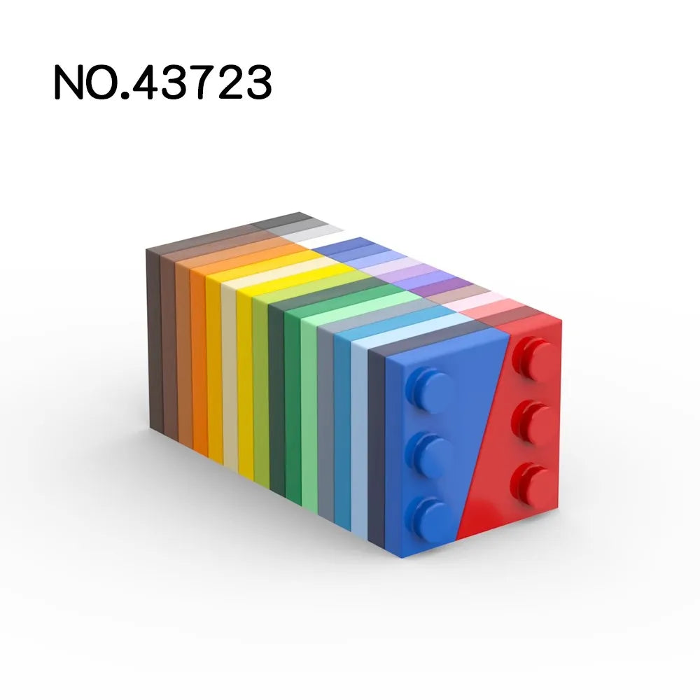 Pièces MOC 43723, plaque compensée 3x2 gauche, briques compatibles, blocs de construction à assembler, particules, Puzzle pour enfant, jouet cérébral, cadeau, 20 pièces