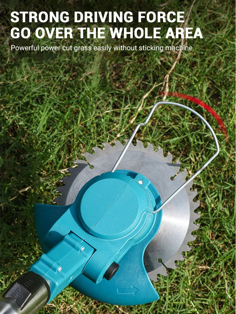 Tondeuse à gazon électrique 21V pour batterie Makita coupe gazon de jardin sans fil 90 °   Tête de coupe d'angle de rotation (sans batterie)