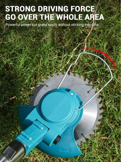 Tondeuse à gazon électrique 21V pour batterie Makita coupe gazon de jardin sans fil 90 °   Tête de coupe d'angle de rotation (sans batterie)