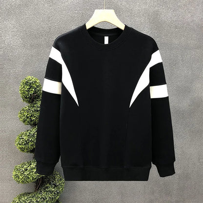 Sweat-shirt décontracté à col rond pour hommes, pull à manches longues, haut assressenti, Zones Me, vêtements d'extérieur sportifs, printemps, automne
