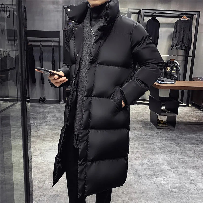 Grande taille 5XL hiver décontracté longue doudoune 2022 nouveaux hommes de haute qualité décontracté mode Parka hommes épais coupe-vent veste