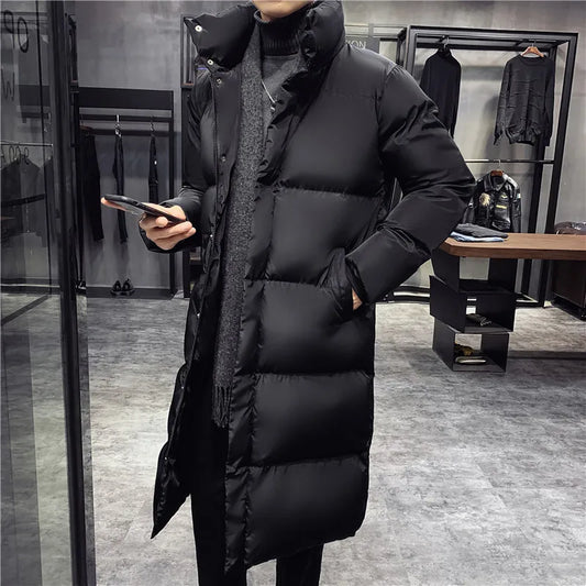 Grande taille 5XL hiver décontracté longue doudoune 2022 nouveaux hommes de haute qualité décontracté mode Parka hommes épais coupe-vent veste