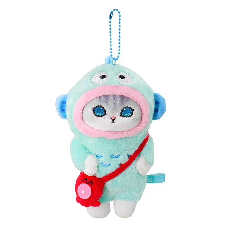 18 cm Cattoon Amine Mofusand peluche poupée jouets animaux en peluche porte-clés sac petit pendentif tentures cadeaux d'anniversaire de noël