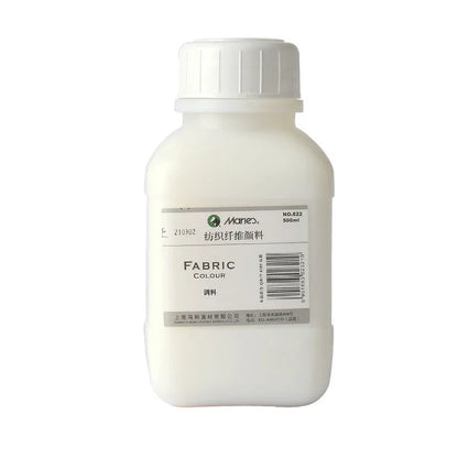 Bouteille d'assaisonnement textile en plastique, agent moyen, blanc laiteux, mélange acrylique, liquide, peinture d'art, fournitures professionnelles, 50 ml, 500ml