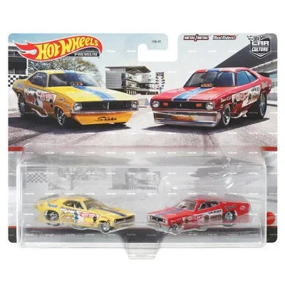 Hot Wheels-Ensemble de deux véhicules de culture de voiture Premium, Nissan, Chevrolet, Subaru, Iron Astronomical, Jouets pour enfants, Modèles pour garçons, Collection d'origine