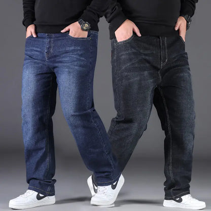 Jean Surdimensionné à Jambes Larges pour Homme, Pantalon en Denim, Grande Taille 10XL, à la Mode, pour le Travail, la Randonnée, 03